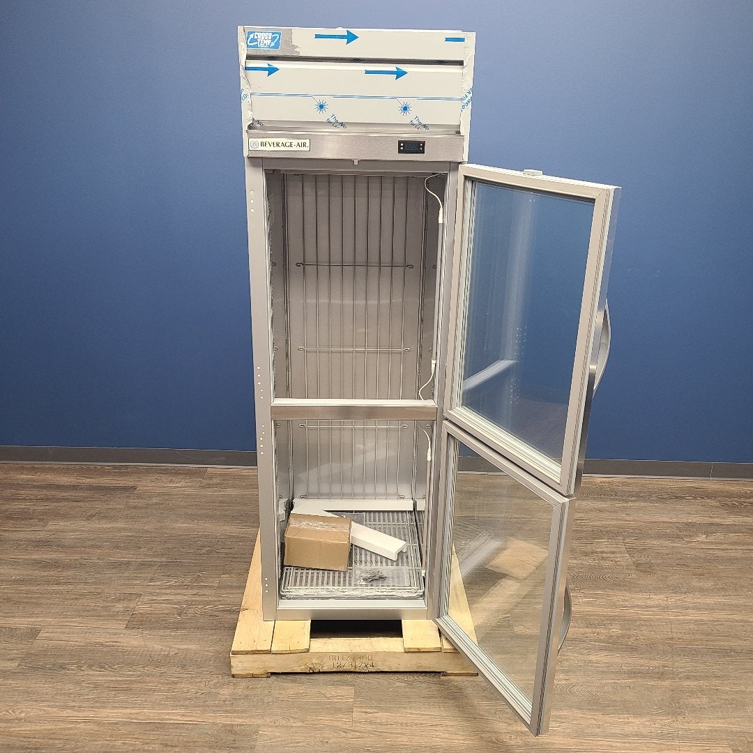 Beverage-Air CT1HC-1HG 2 Glass Door Reach-In Convertible Reach-In Refrigerator / Freezer (Scratch & Dent 1137)
