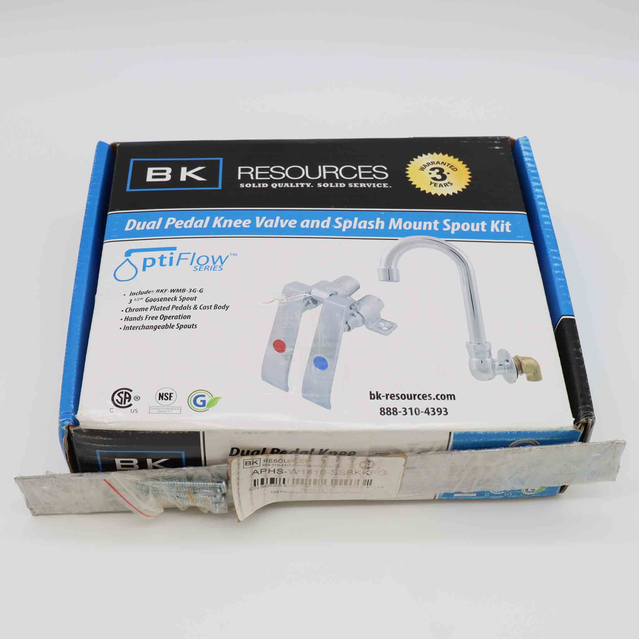 BK Resources APHS-W1410-SSBKKPG Knee Valve Hand Sink (Scratch & Dent 8)