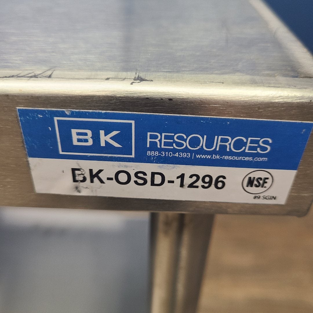 BK Resources BK-OSD-1296 96" Stainless Steel Double Overshelf (Scratch & Dent 1)