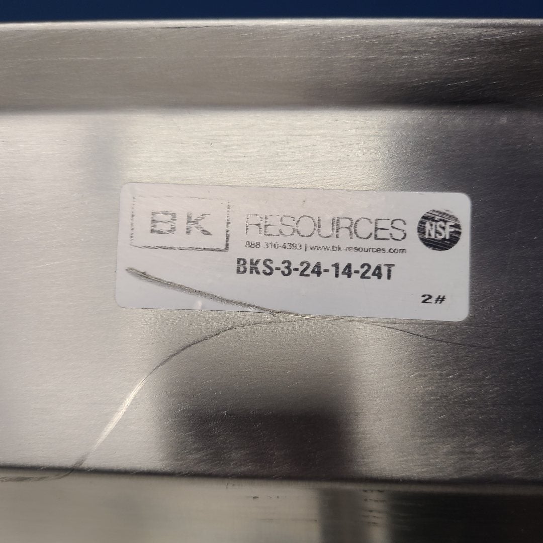 BK Resources BKS-3-24-14-24T 3 Compartment Sink w/ Drainboards (Scratch & Dent 3)