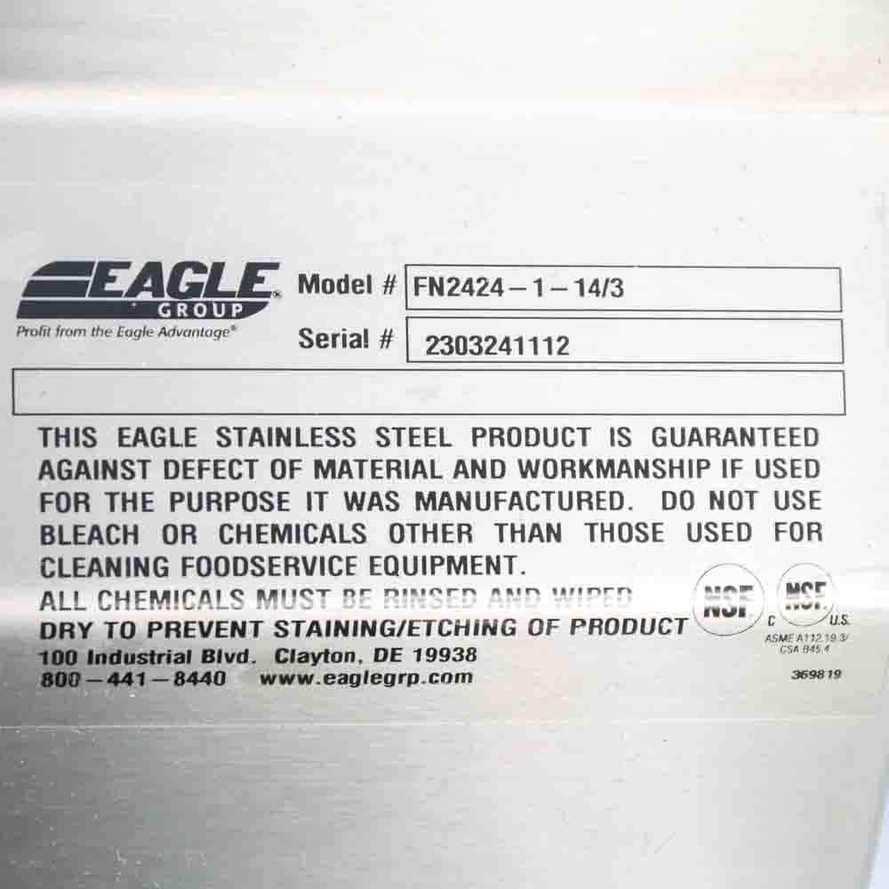Eagle Group FN2424-1-14/3 Spec-Master One Compartment Sink (Scratch & Dent 1112)