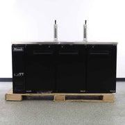 Migali C-DD72-3-HC 3 Door Stainless Steel Draft Beer Cooler (Scratch & Dent 1887)