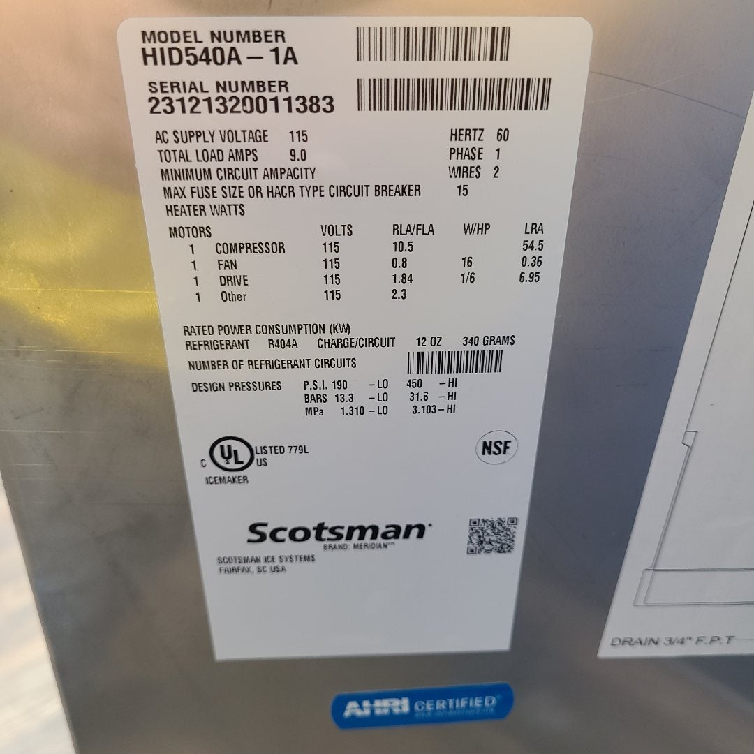 Scotsman HID540A-1 22" Nugget Ice and Water Dispenser (Scratch & Dent 1383)