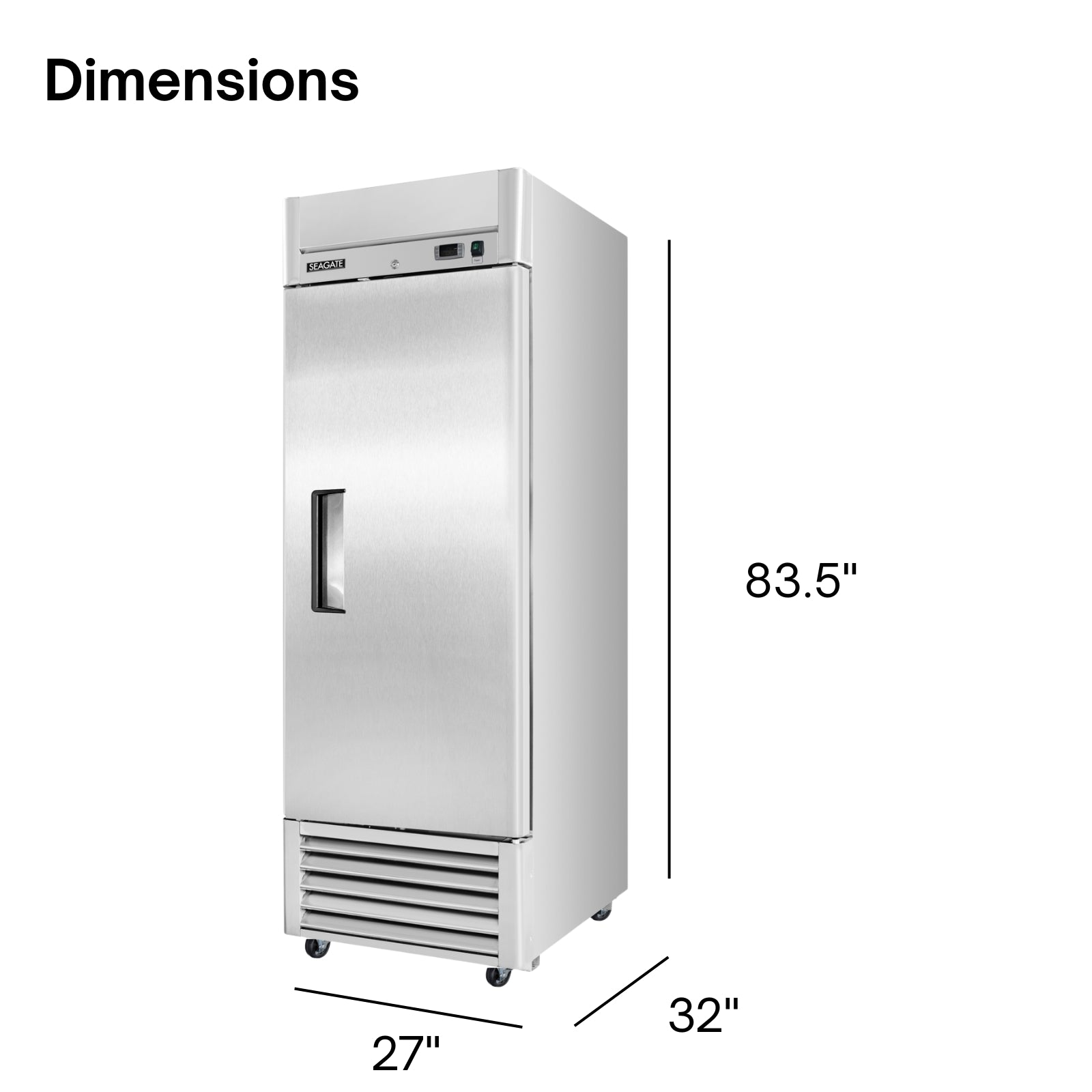 SEAGATE Commercial Products S1F Freezer, Reach-In