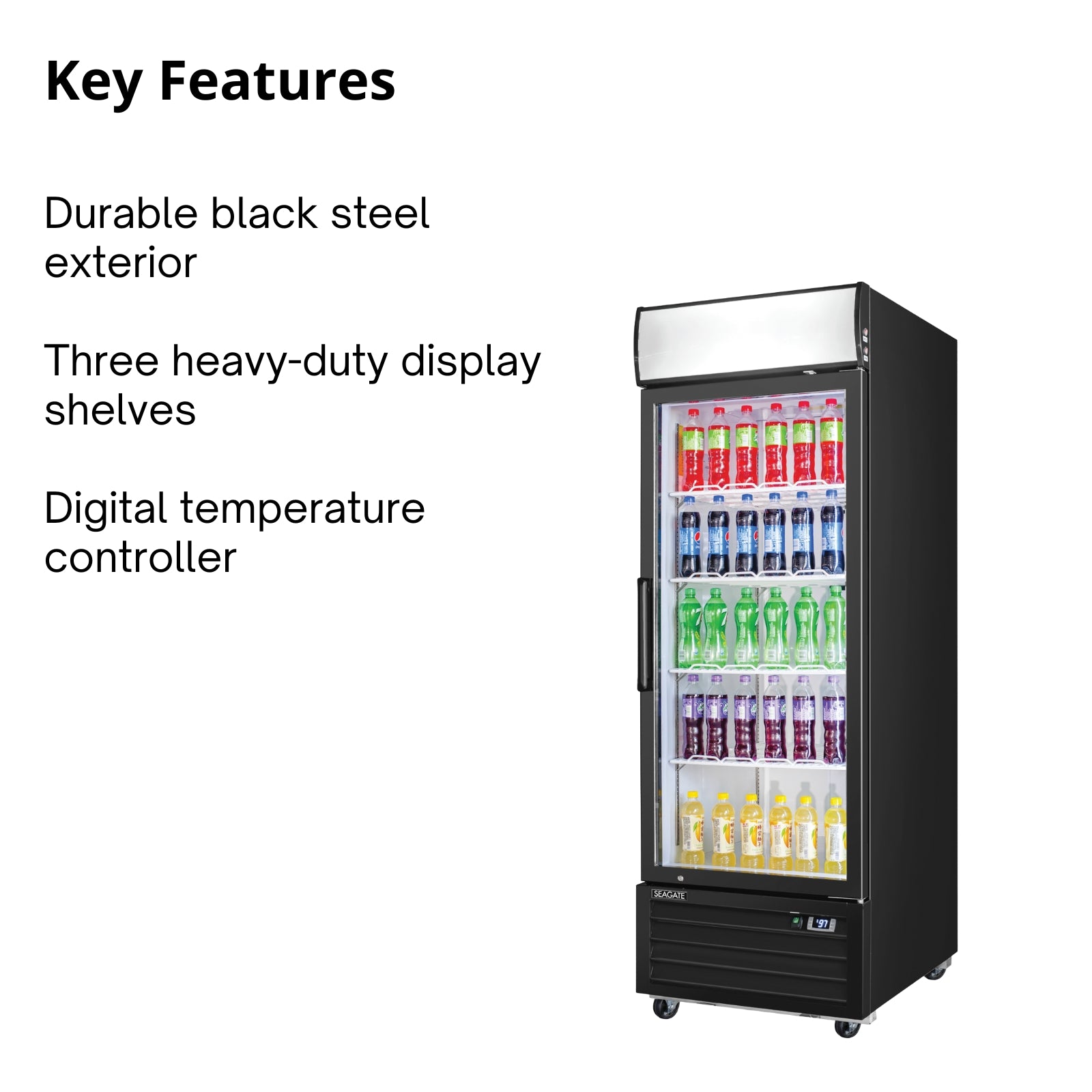 SEAGATE Commercial Products S20GDM Refrigerator, Merchandiser