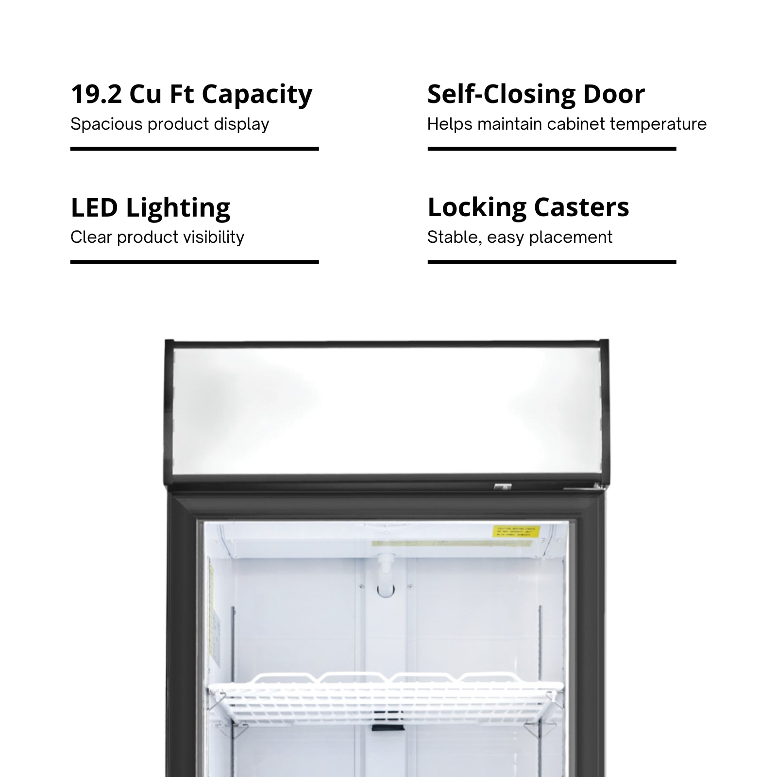 SEAGATE Commercial Products S20GDM Refrigerator, Merchandiser