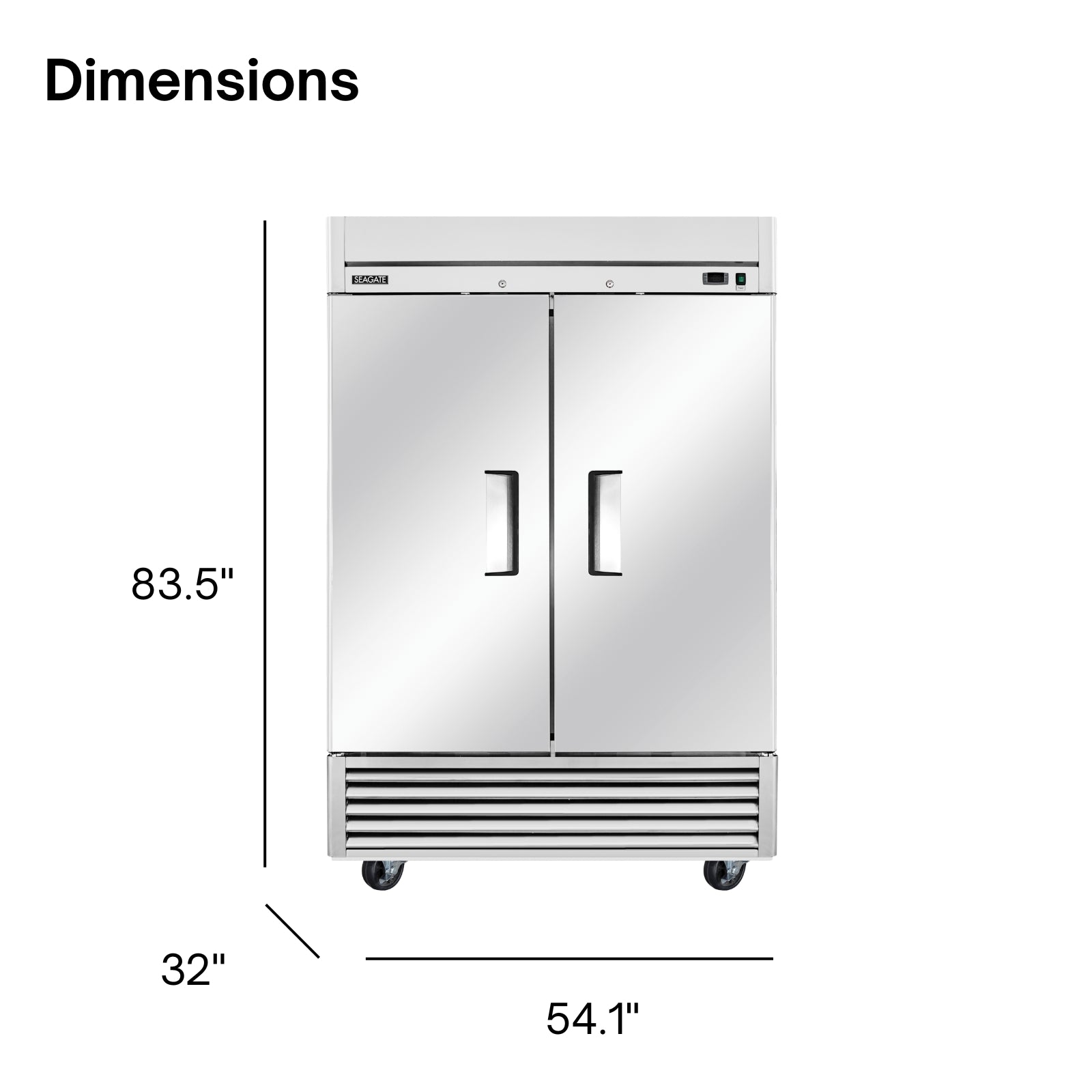 SEAGATE Commercial Products S2F Reach-In Freezer