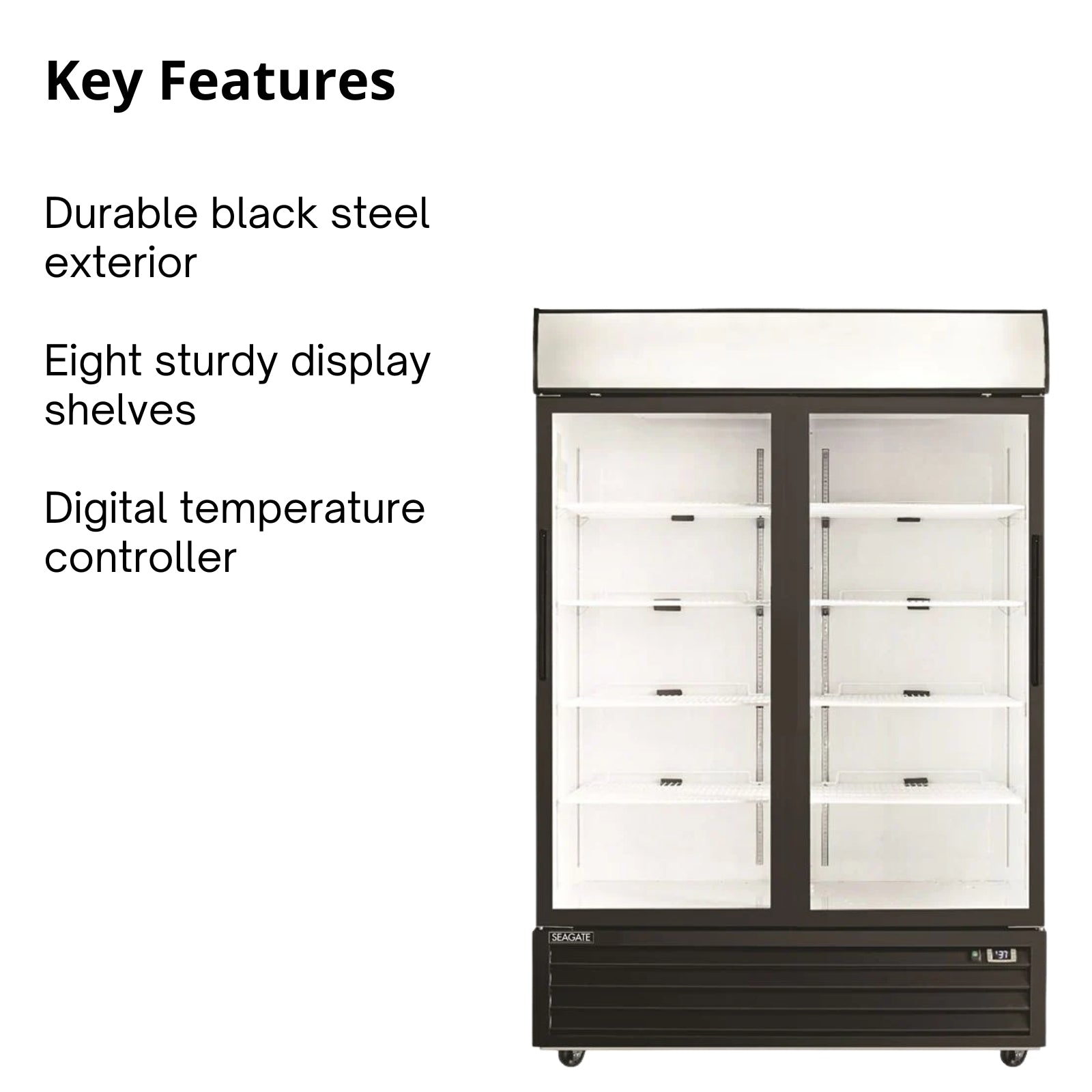 SEAGATE Commercial Products S45GDM-S Refrigerator, Merchandiser