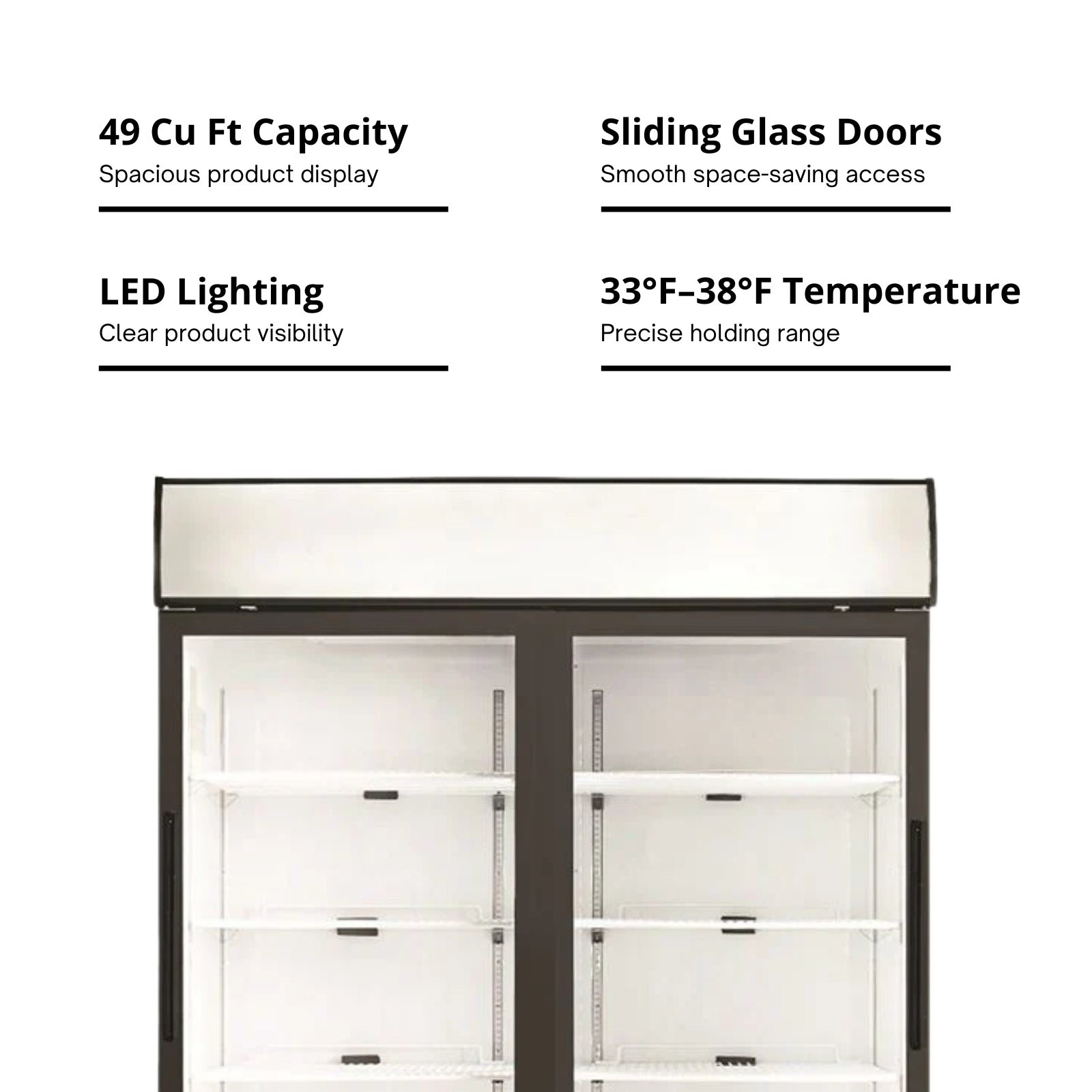 SEAGATE Commercial Products S45GDM-S Refrigerator, Merchandiser
