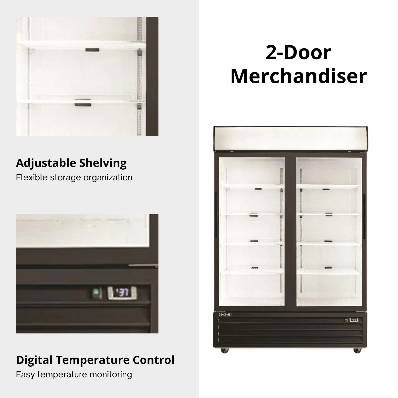 SEAGATE Commercial Products S45GDM-S Refrigerator, Merchandiser