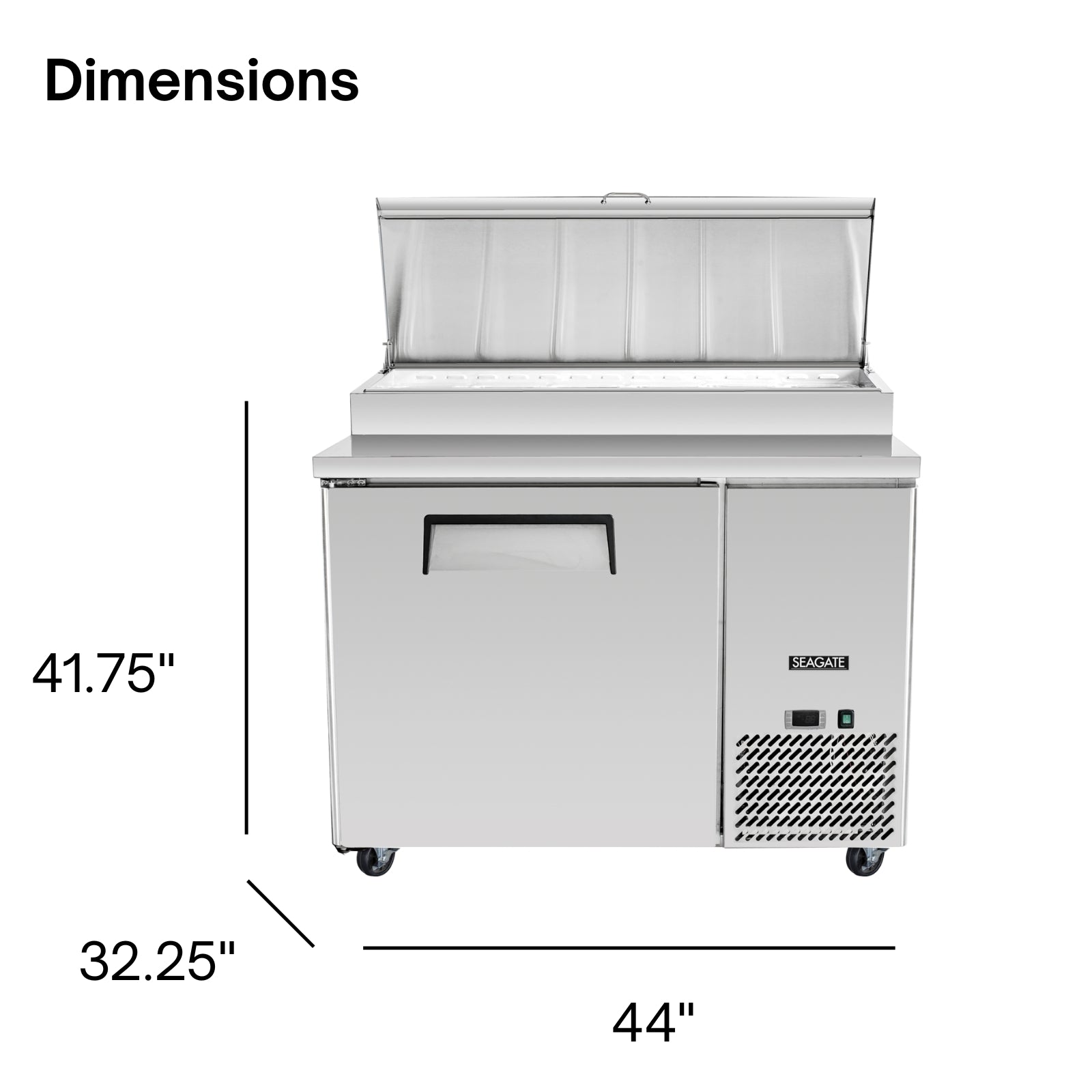 SEAGATE Commercial Products SP44 Pizza Prep Table