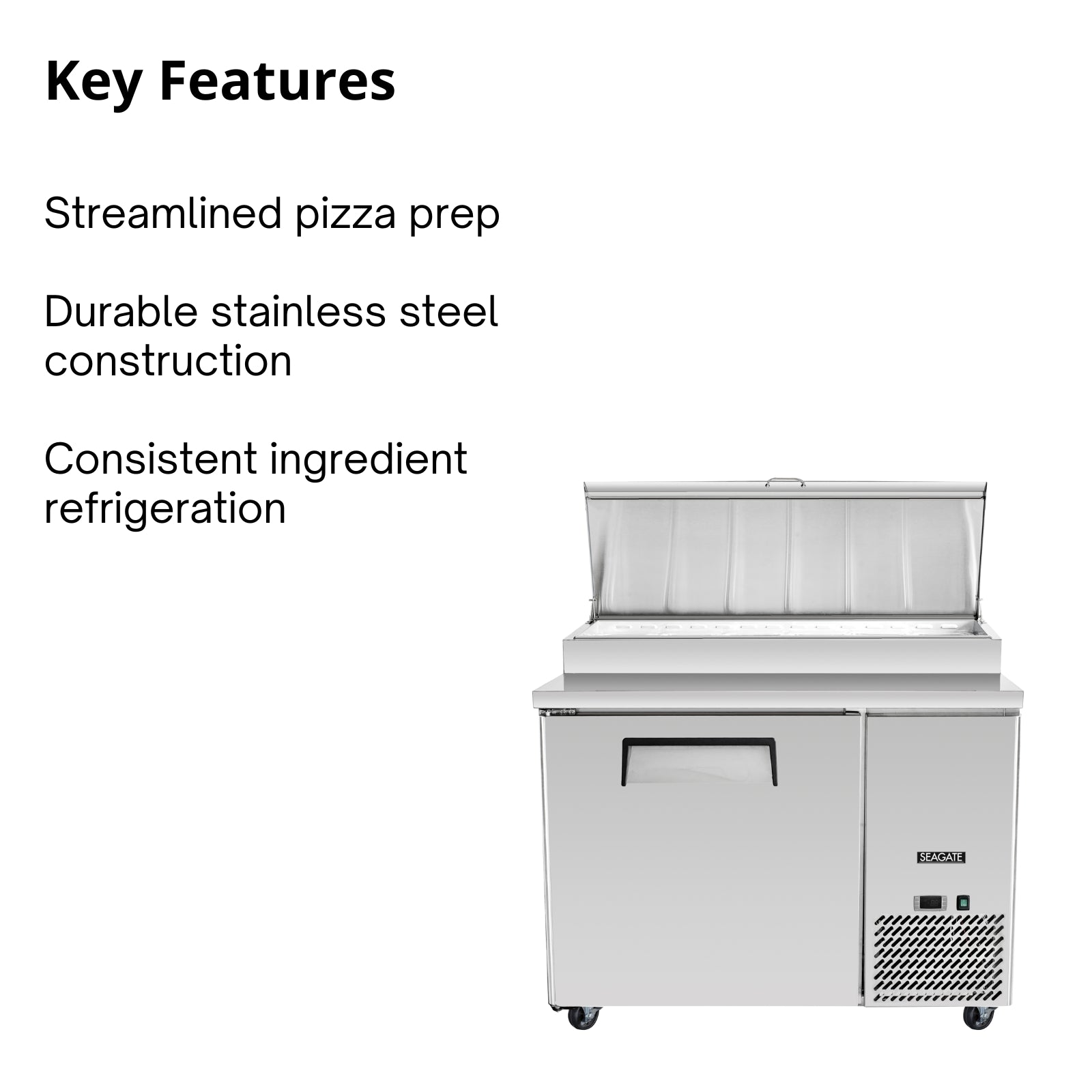 SEAGATE Commercial Products SP44 Pizza Prep Table