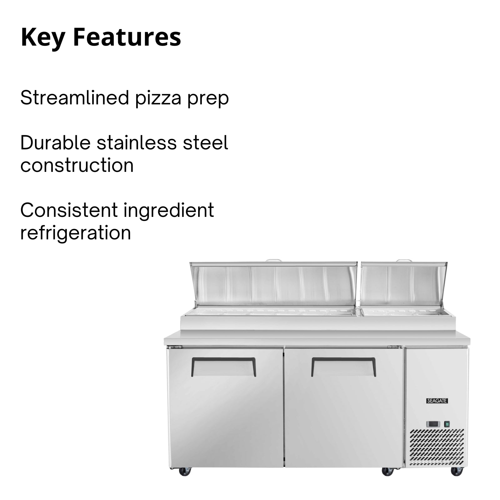 SEAGATE Commercial Products SP67 Pizza Prep Table