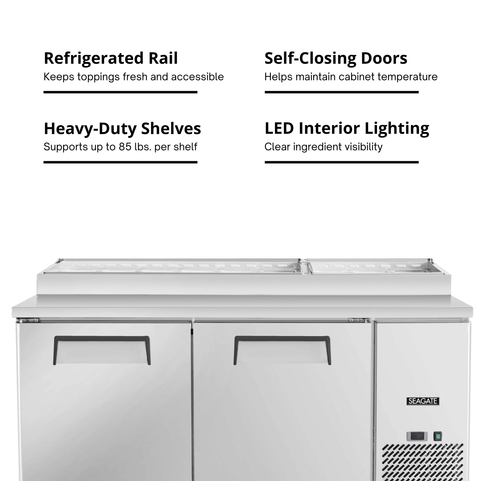 SEAGATE Commercial Products SP67 Pizza Prep Table