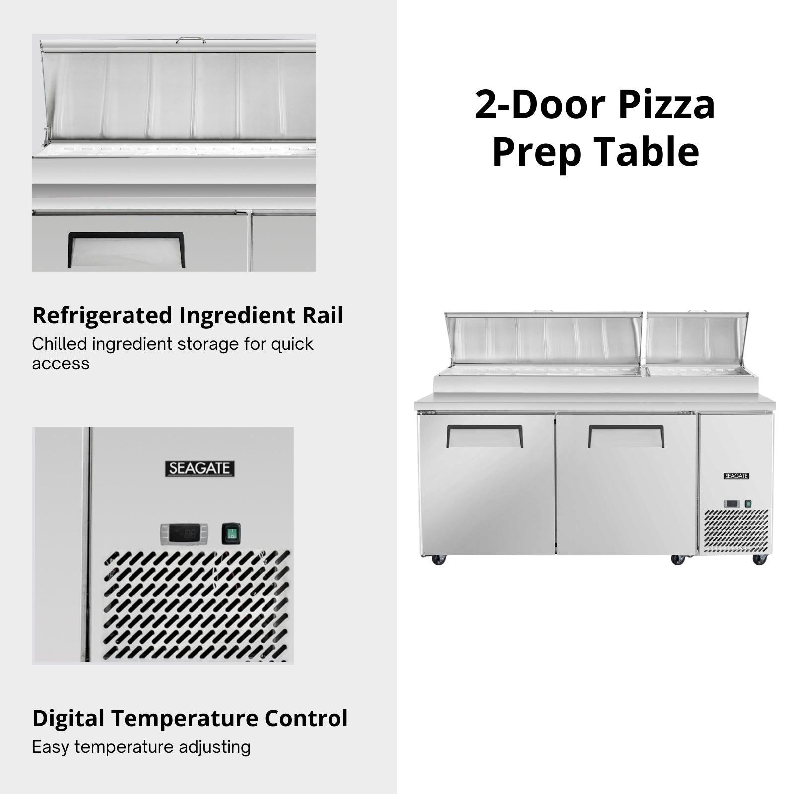 SEAGATE Commercial Products SP67 Pizza Prep Table