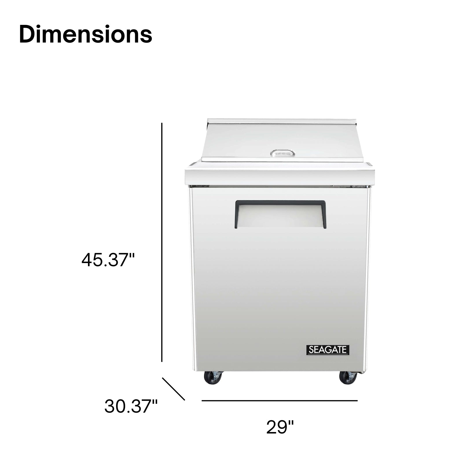 SEAGATE Commercial Products SSP29-08 Sandwich / Salad Prep Table