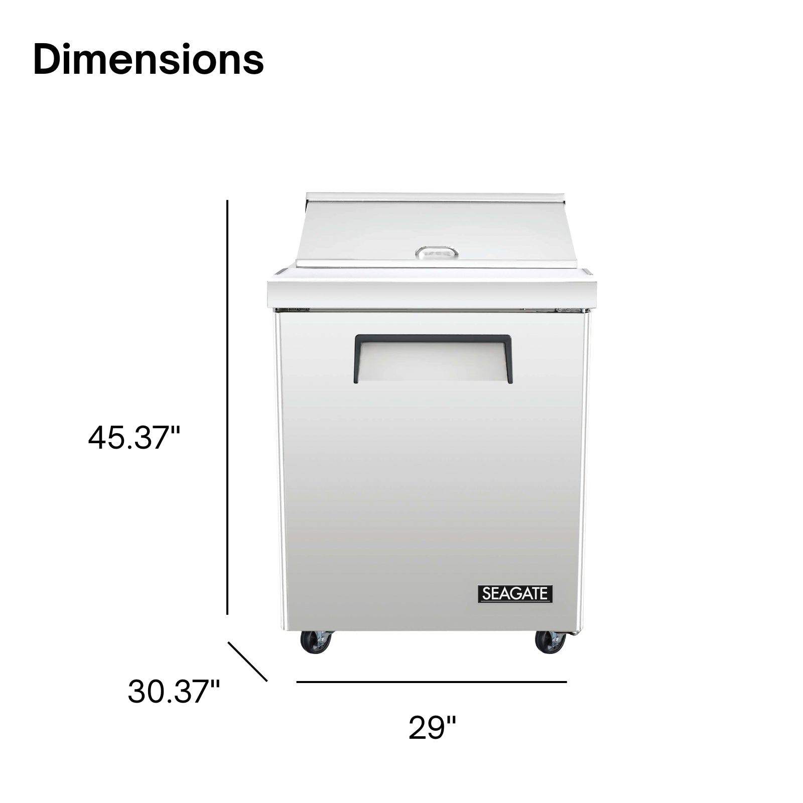 SEAGATE Commercial Products SSP29-08 Sandwich / Salad Prep Table