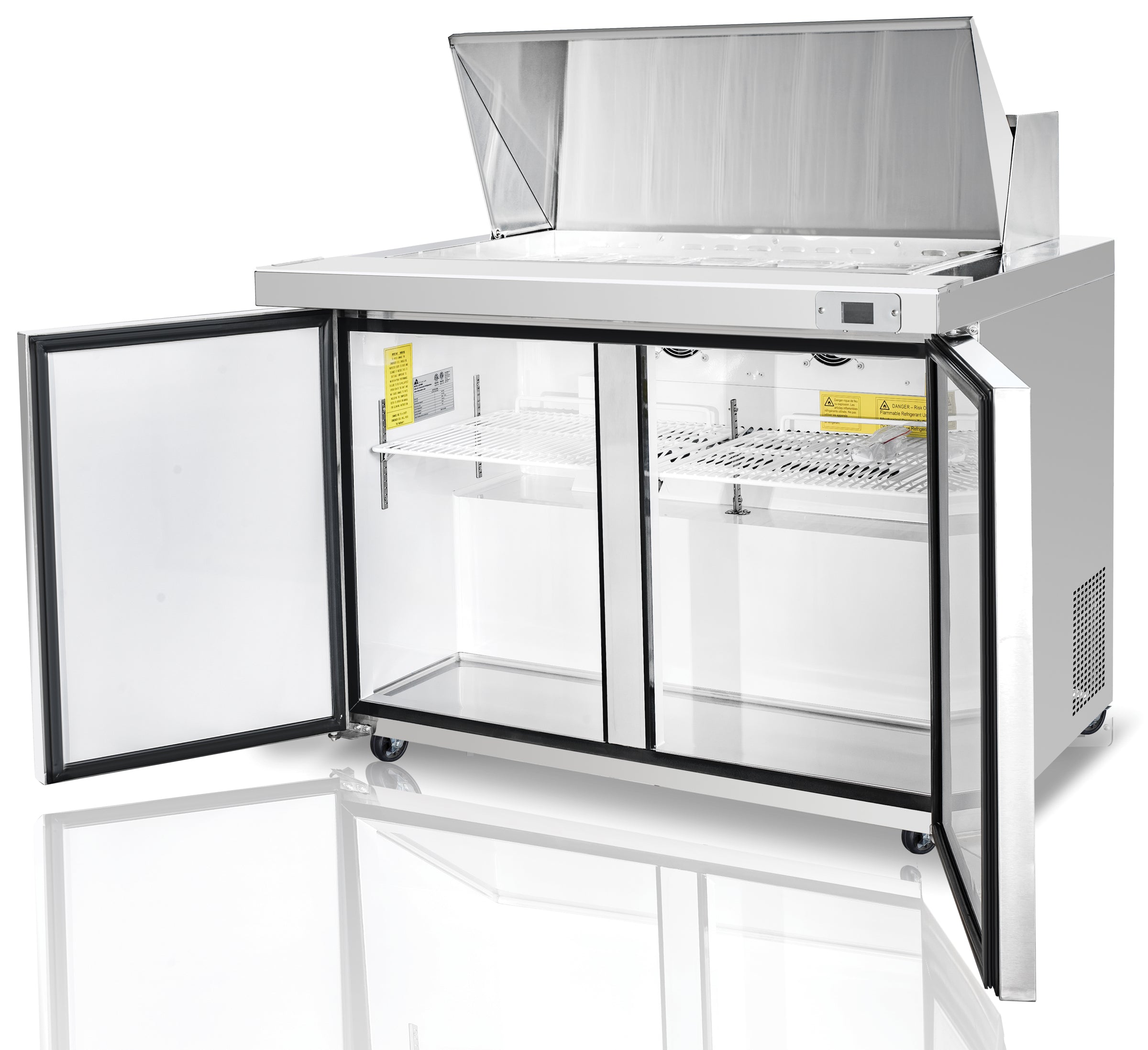 SEAGATE Commercial Products SSP48-18M Refrigerated Counter, Mega Top Sandwich / Salad Unit