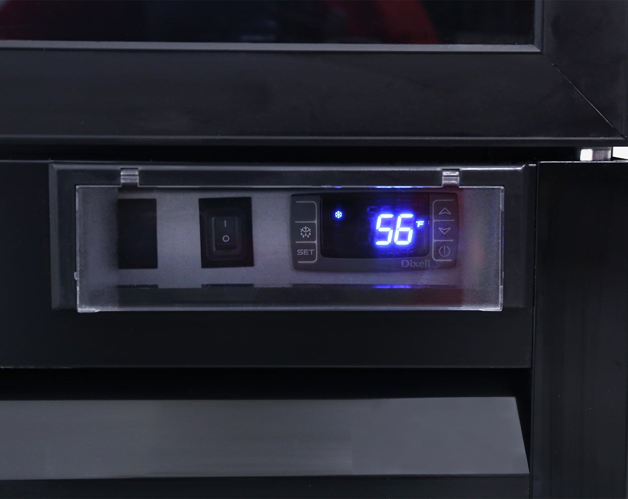 SEAGATE SGM-72 3-Glass Swing Door Black Merchandiser Refrigerator | 73 Cu. Ft.