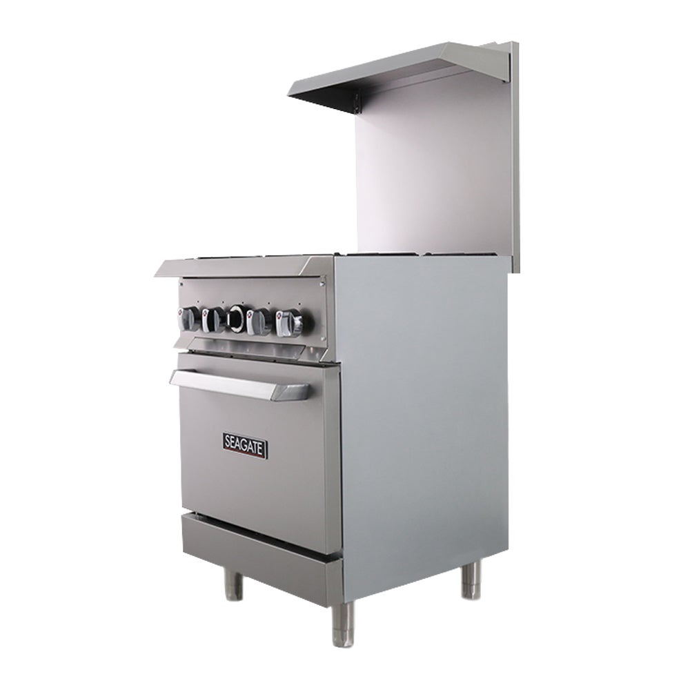SEAGATE SGR-4-24 24" Gas Range w/ 4-Burners & Standard Oven | 152,000 BTU
