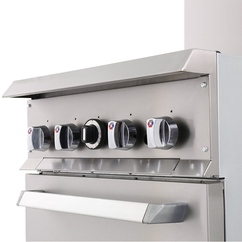 SEAGATE SGR-4-24 24" Gas Range w/ 4-Burners & Standard Oven | 152,000 BTU