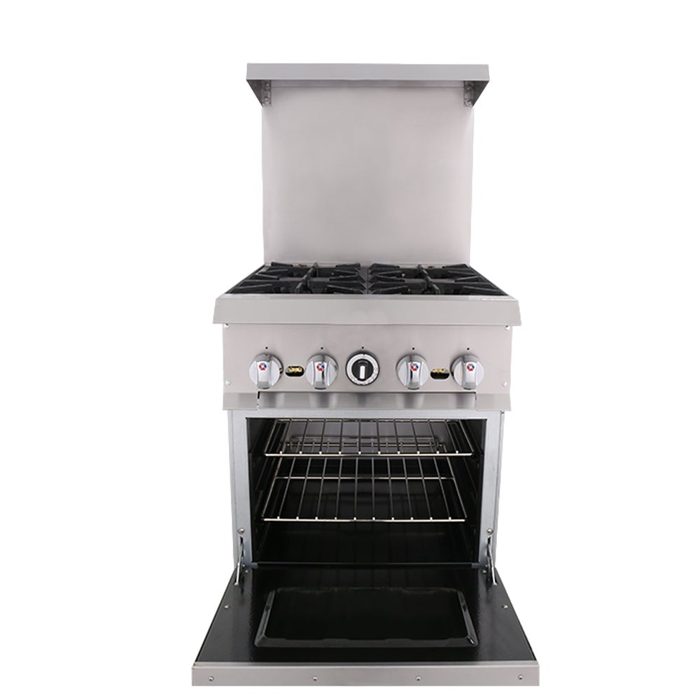SEAGATE SGR-4-24 24" Gas Range w/ 4-Burners & Standard Oven | 152,000 BTU