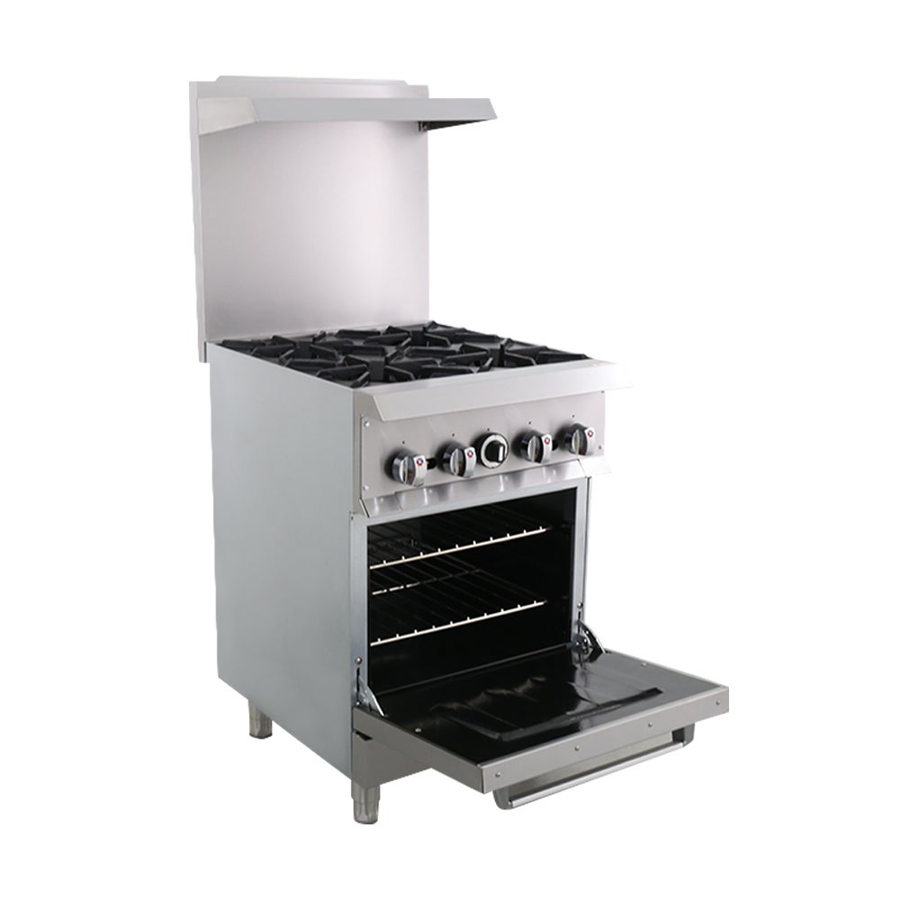 SEAGATE SGR-4-24 24" Gas Range w/ 4-Burners & Standard Oven | 152,000 BTU