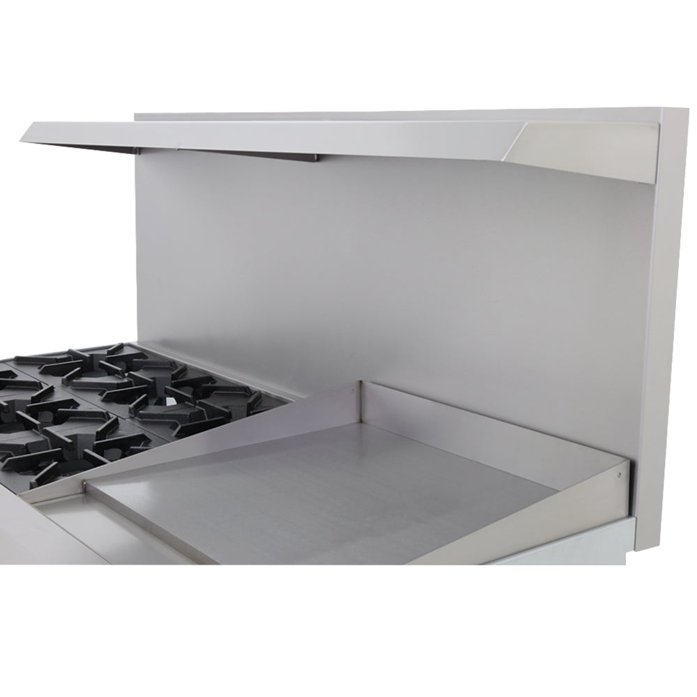 SEAGATE SGR-6B-24MG-60 60" Gas Range w/ 6-Burners, 24" Griddle, 2 Standard Ovens | 306,000 BTU