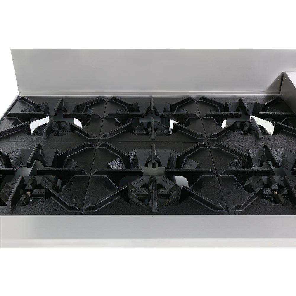 SEAGATE SGR-6B-24MG-60 60" Gas Range w/ 6-Burners, 24" Griddle, 2 Standard Ovens | 306,000 BTU