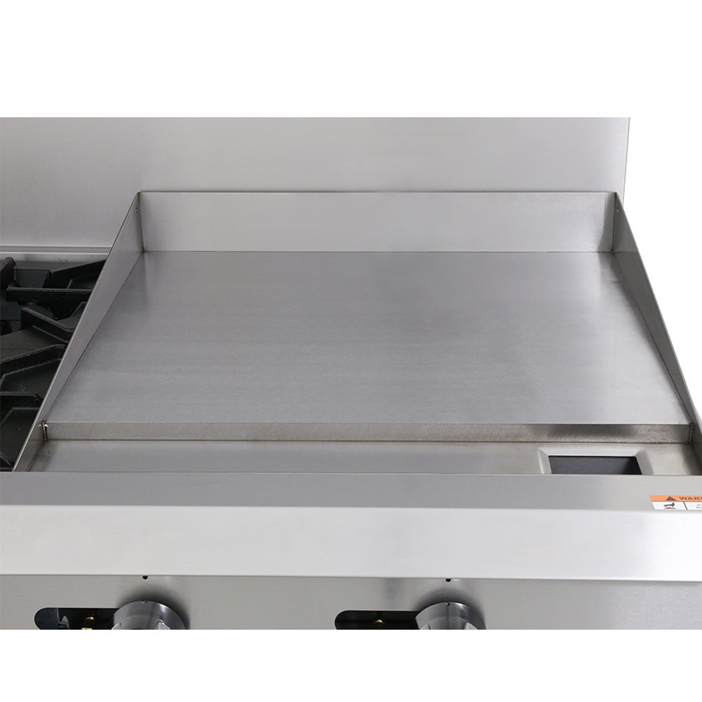 SEAGATE SGR-6B-24MG-60 60" Gas Range w/ 6-Burners, 24" Griddle, 2 Standard Ovens | 306,000 BTU