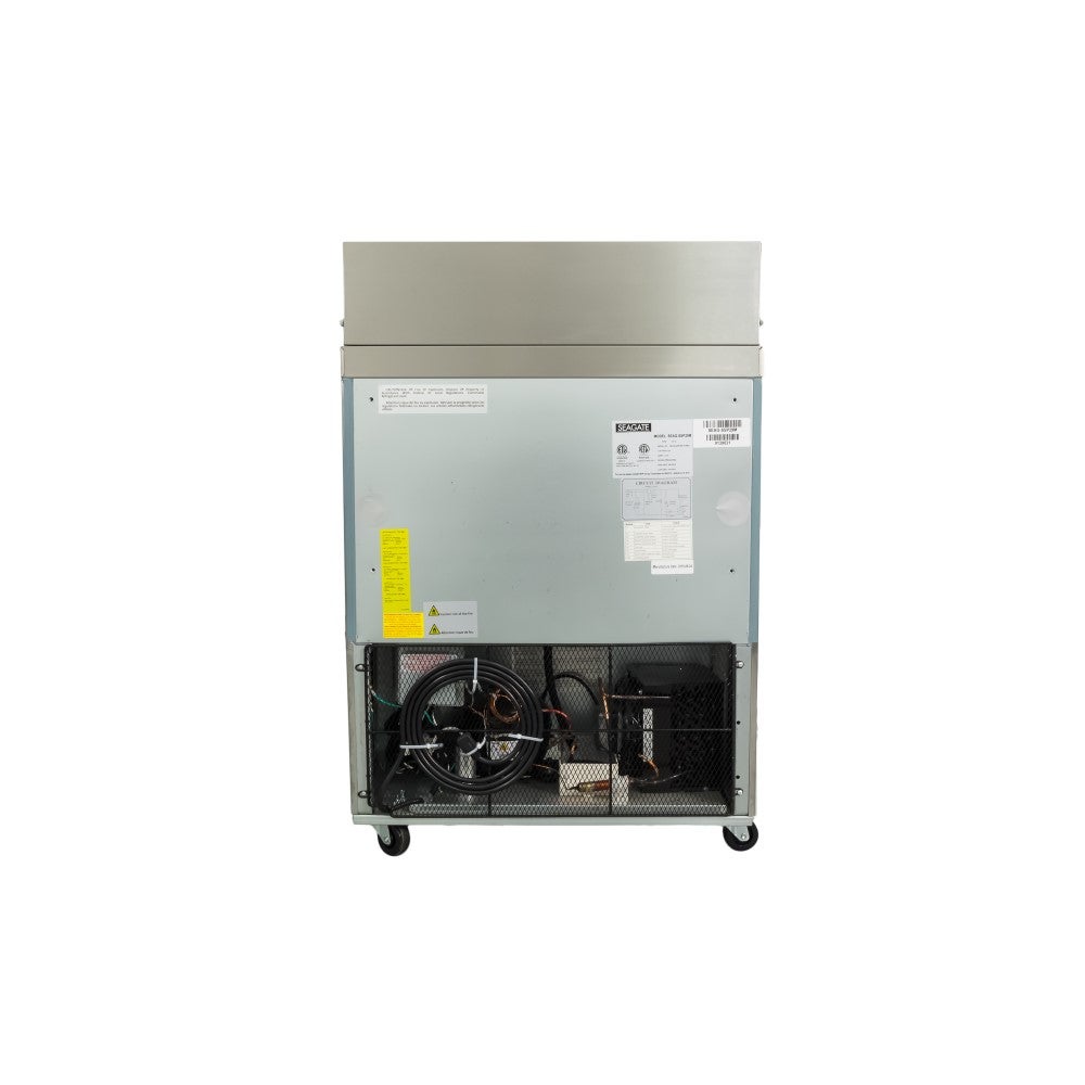 SEAGATE SSP29M 29" 1 Door Mega Top Refrigerated Sandwich Prep Table | (12) 1/6 Pan