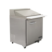SEAGATE SSP29M 29" 1 Door Mega Top Refrigerated Sandwich Prep Table | (12) 1/6 Pan