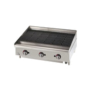 Star 6036CBF Lava Rock 36" Gas Countertop Charbroiler (Closeout)