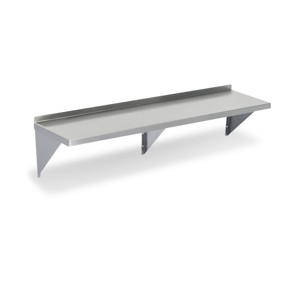 Steelworks SWWS-1672 72" Stainless Steel Wall Mounted Shelf (Closeout)
