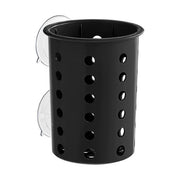 Steril-Sil PN1-BLACK Perforated Cylinder Flatware Holder