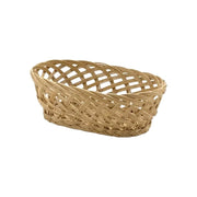 Tablecraft 1636 10" x 6-1/2" X 3-1/4" Oval Willow Tabletop Basket (Closeout)