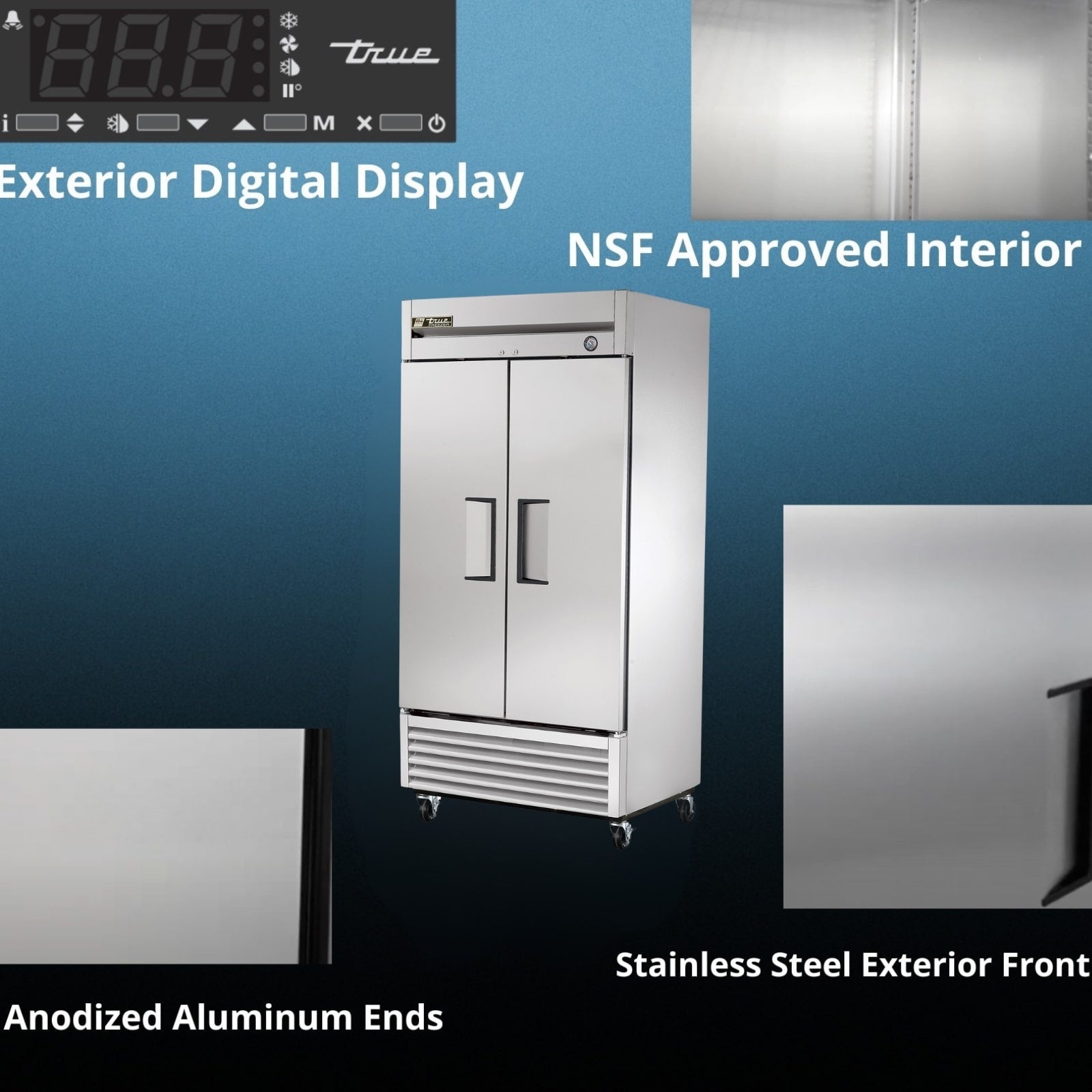 True Mfg. T-35-HC Reach-In Refrigerator
