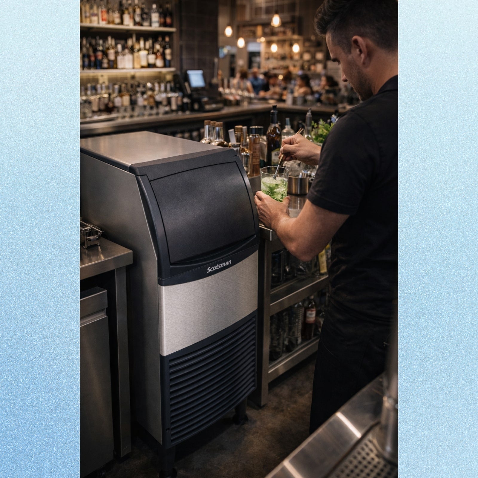 Scotsman UF1415AX-1 Ice Maker with Bin, Flake-Style