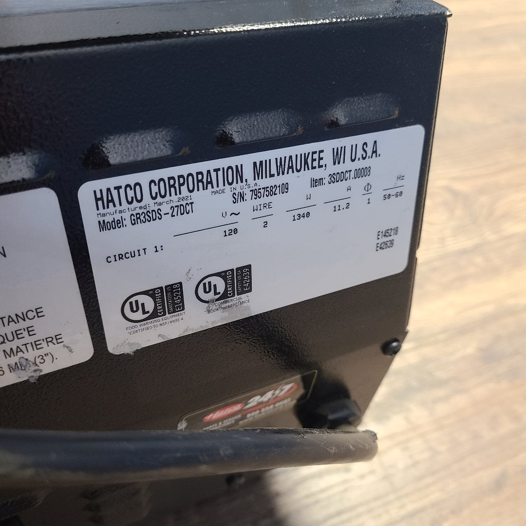Used Hatco GR3SDS-27DCT Slant 2-Tier Merchandising Warmer | Stock No. 1024558