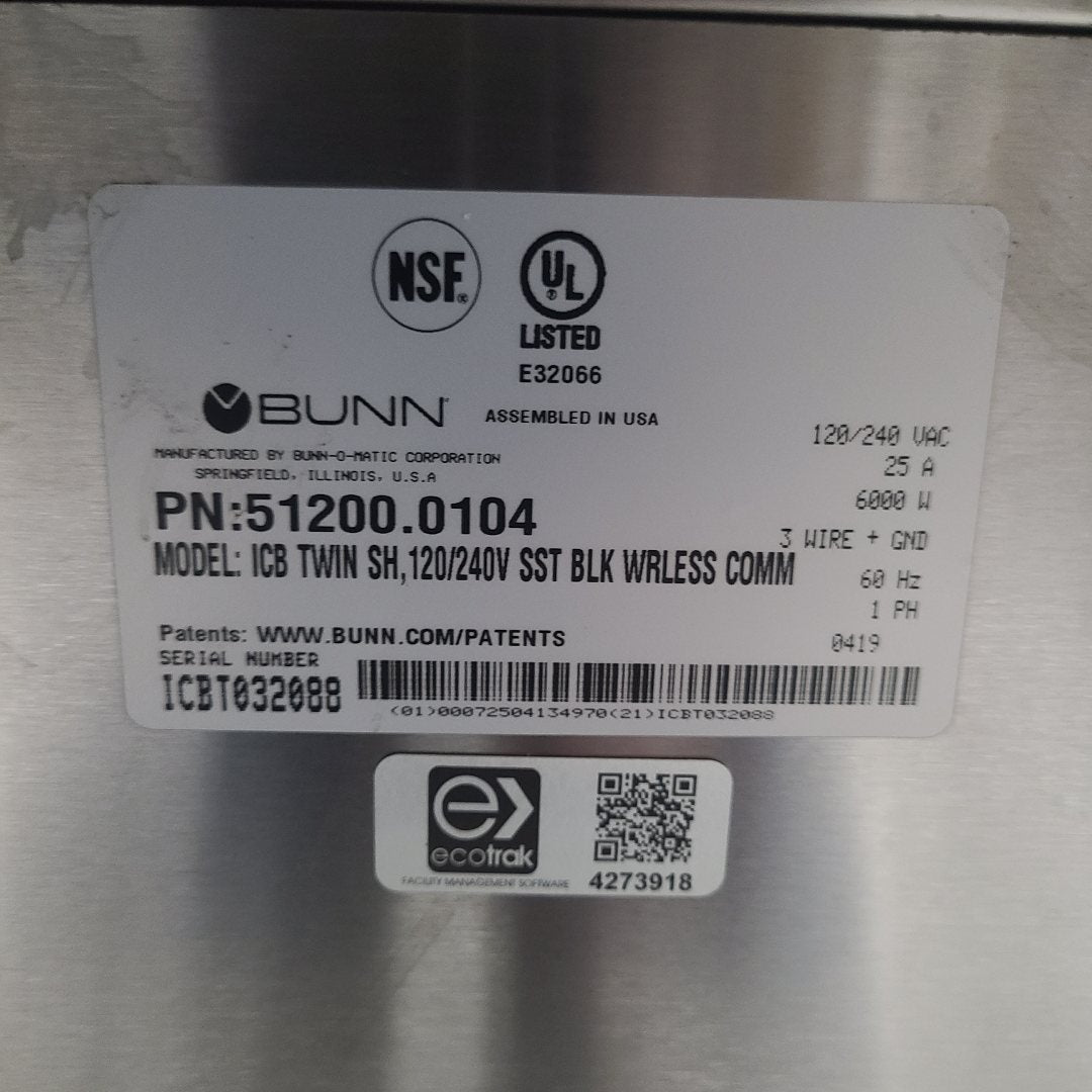 Used Bunn 51200.0104 Automatic Twin Coffee Brewer | Stock No. 1036427