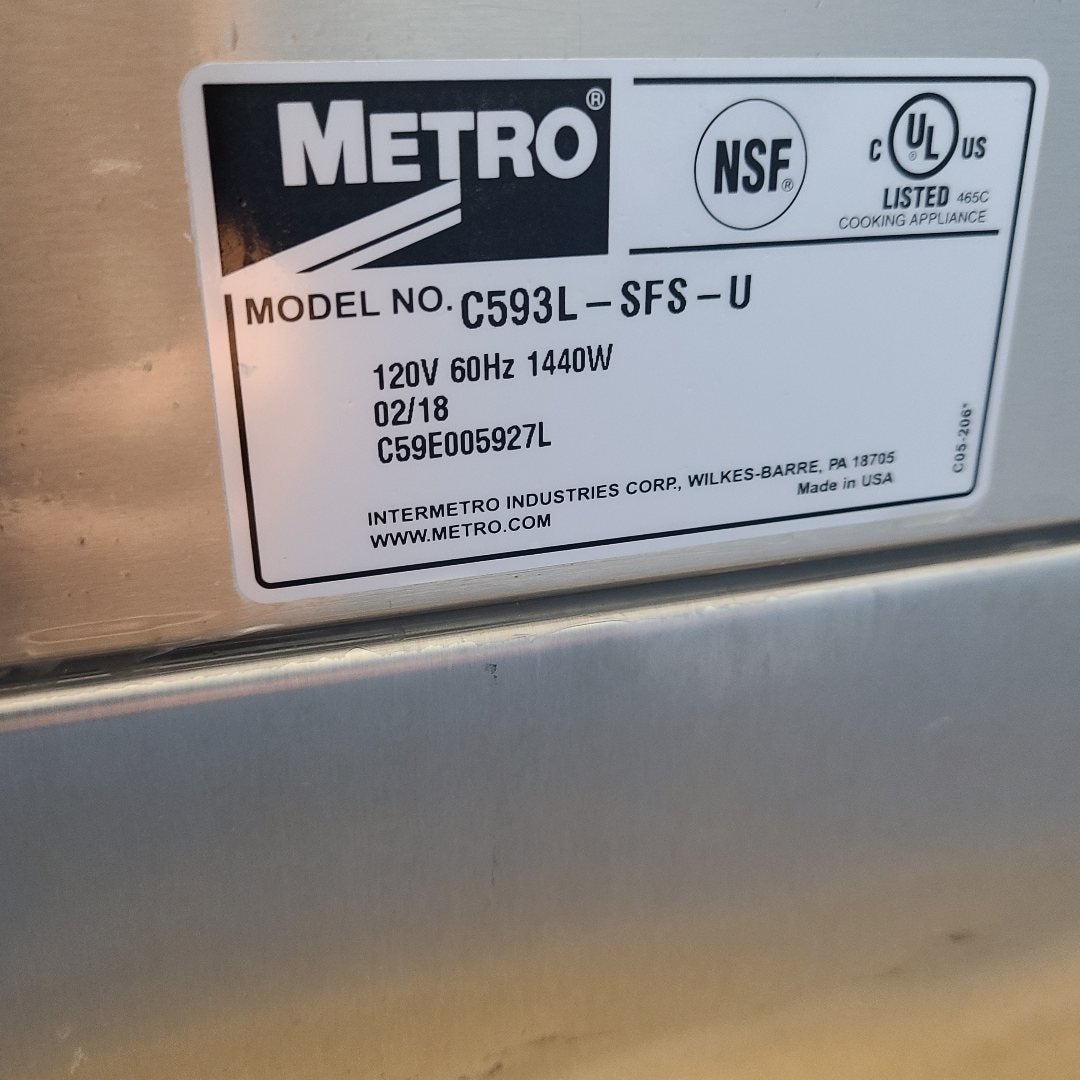 Used Metro C593L-SFS-U C5 Undercounter Heated Holding & Proofing Cabinet | Stock No. 887217