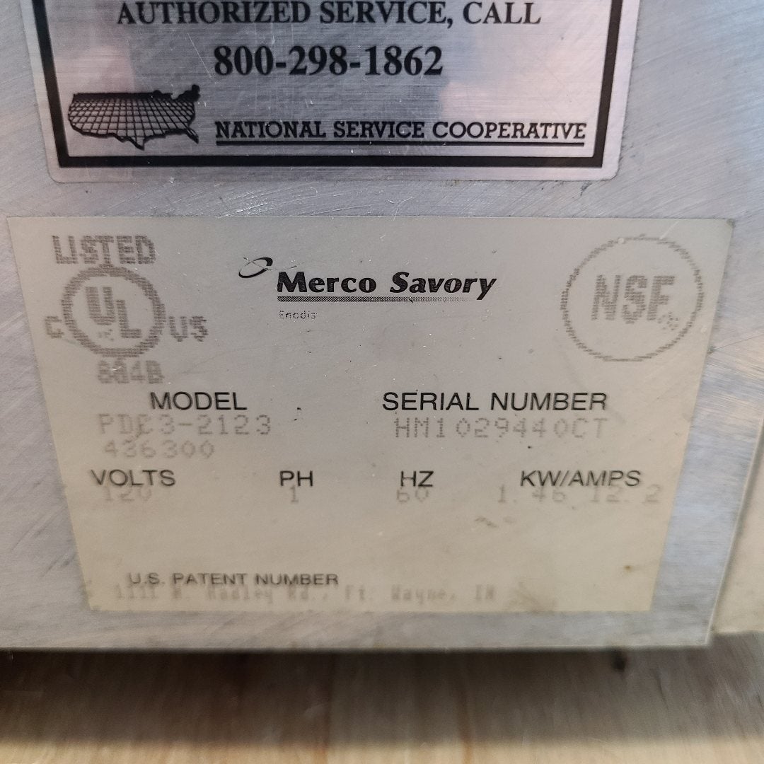 Used Merco Savory PDC3-2123 3-Shelf Merchandising Warmer | Stock No. 905644