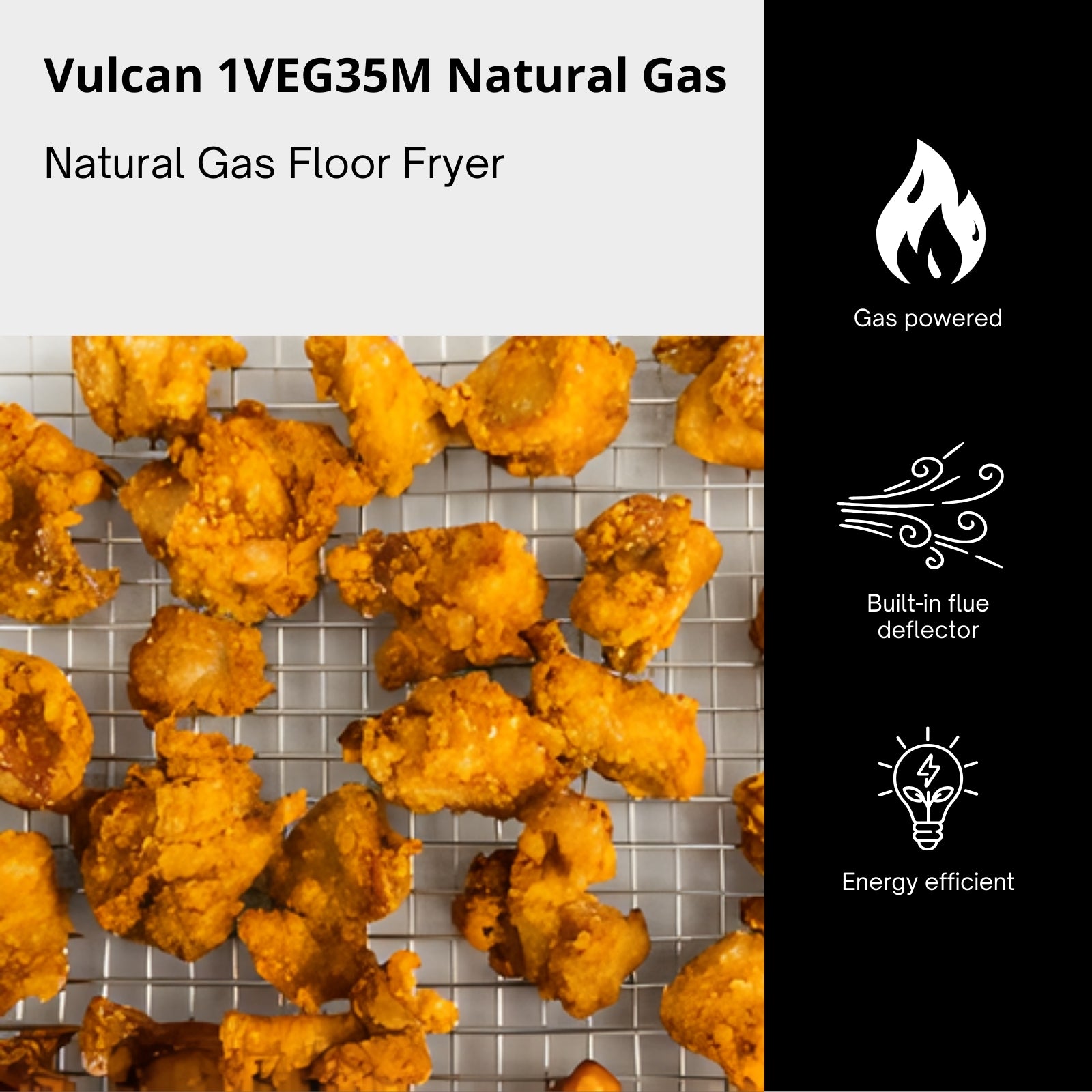Vulcan 1VEG35M Gas Floor Model Full Pot Fryer
