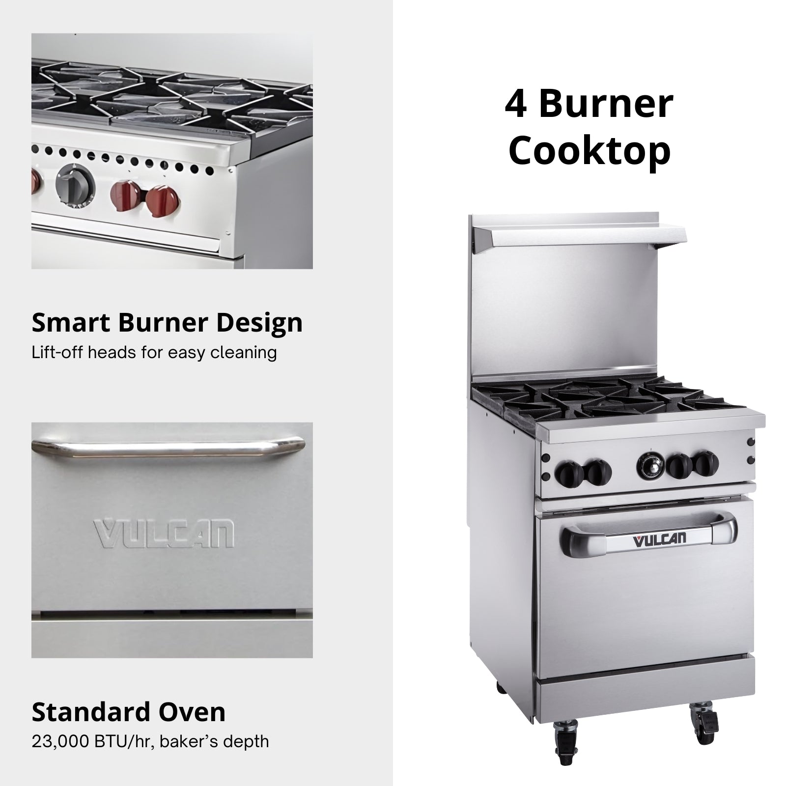 Vulcan 24S-4B 24" Restaurant Gas Range