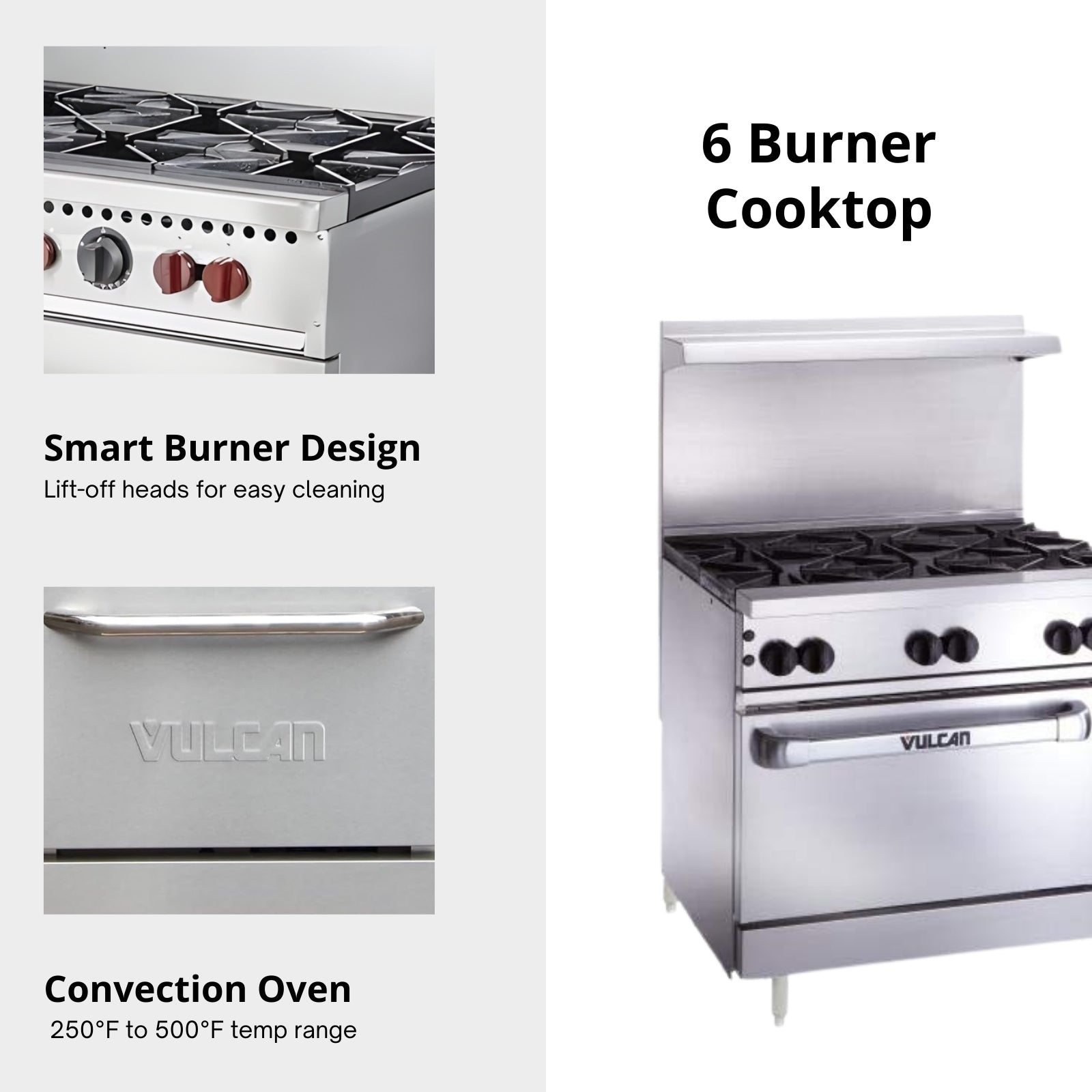 Vulcan 36C-6BN 36" Restaurant Gas Range