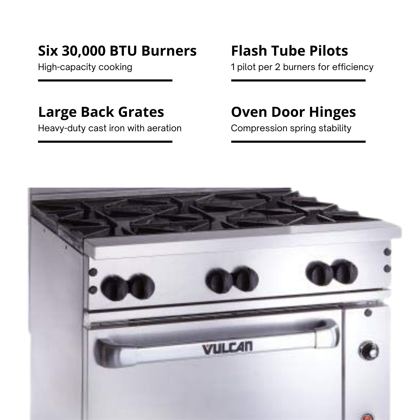 Vulcan 36C-6BN 36" Restaurant Gas Range
