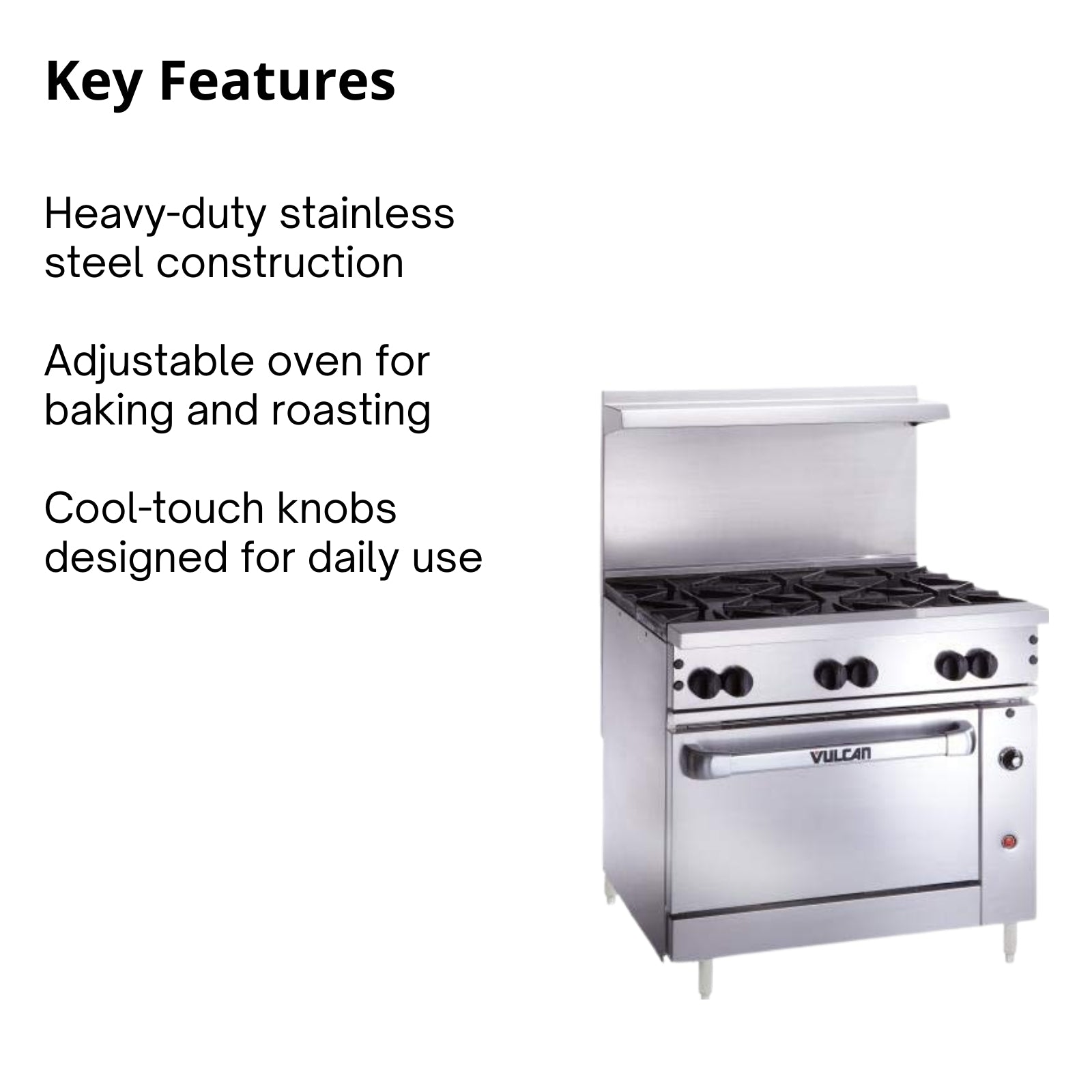 Vulcan 36C-6BN 36" Restaurant Gas Range