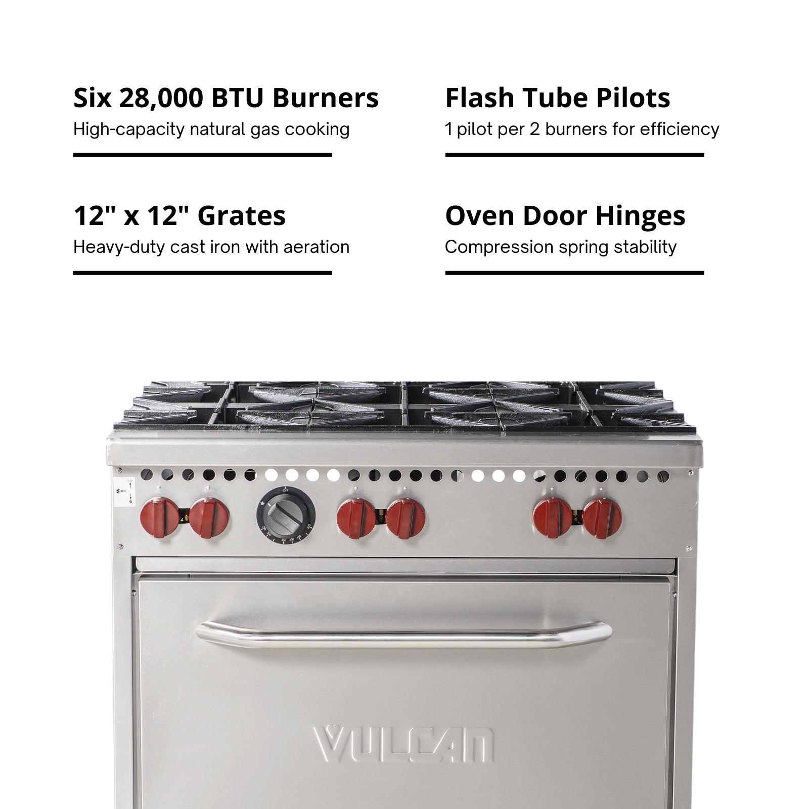 Vulcan SX36-6B 36" Restaurant Gas Range