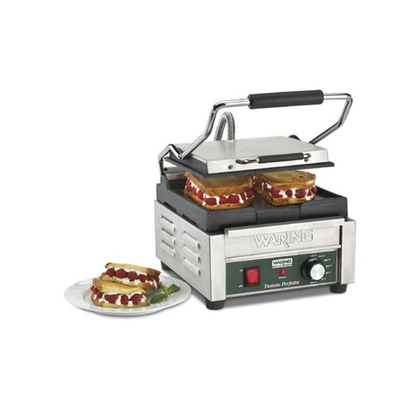 Waring Tostato Perfetto WFG150 9.75" Smooth Cast Iron Sandwich Grill