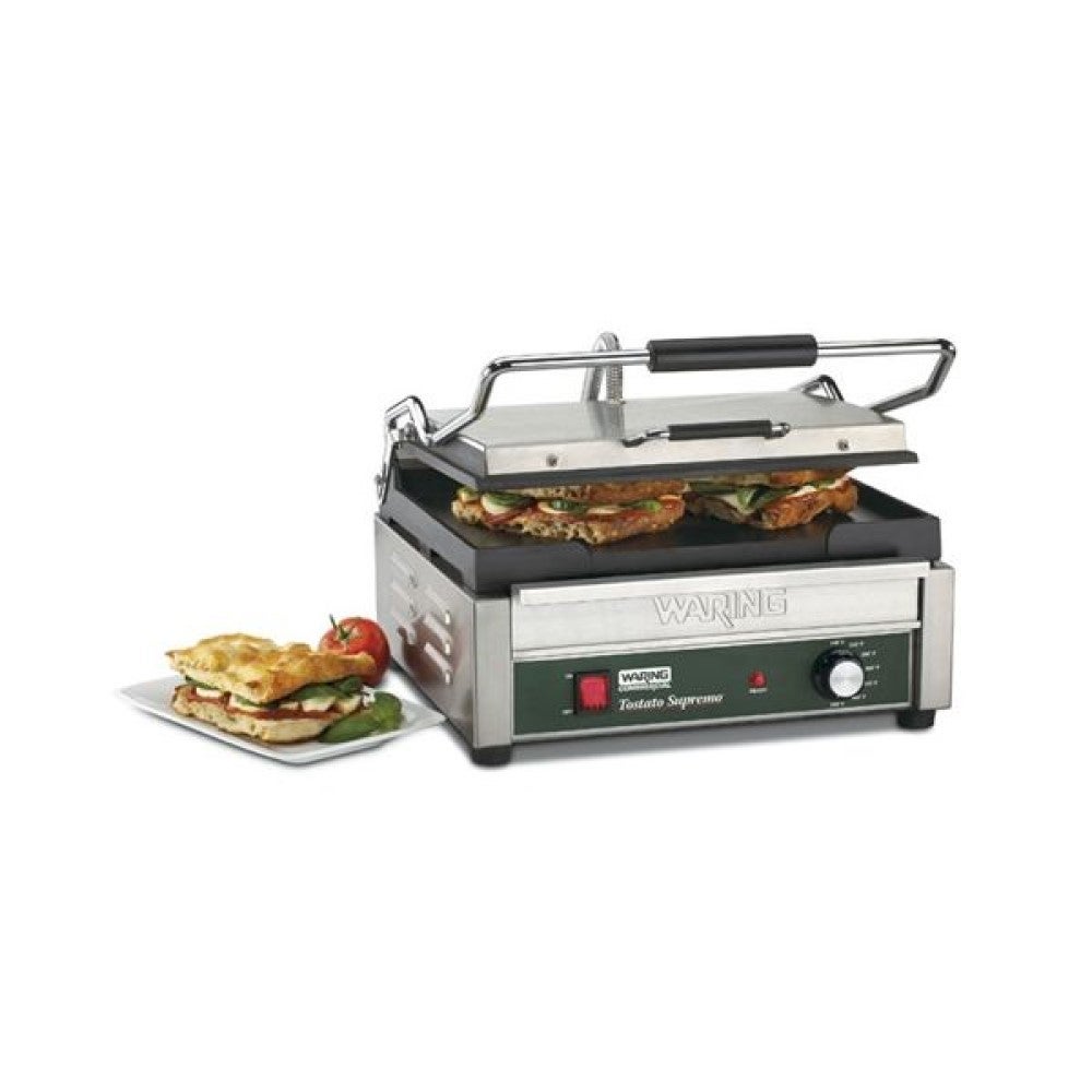 Waring WFG250 14.5" Smooth Cast Iron Sandwich Grill